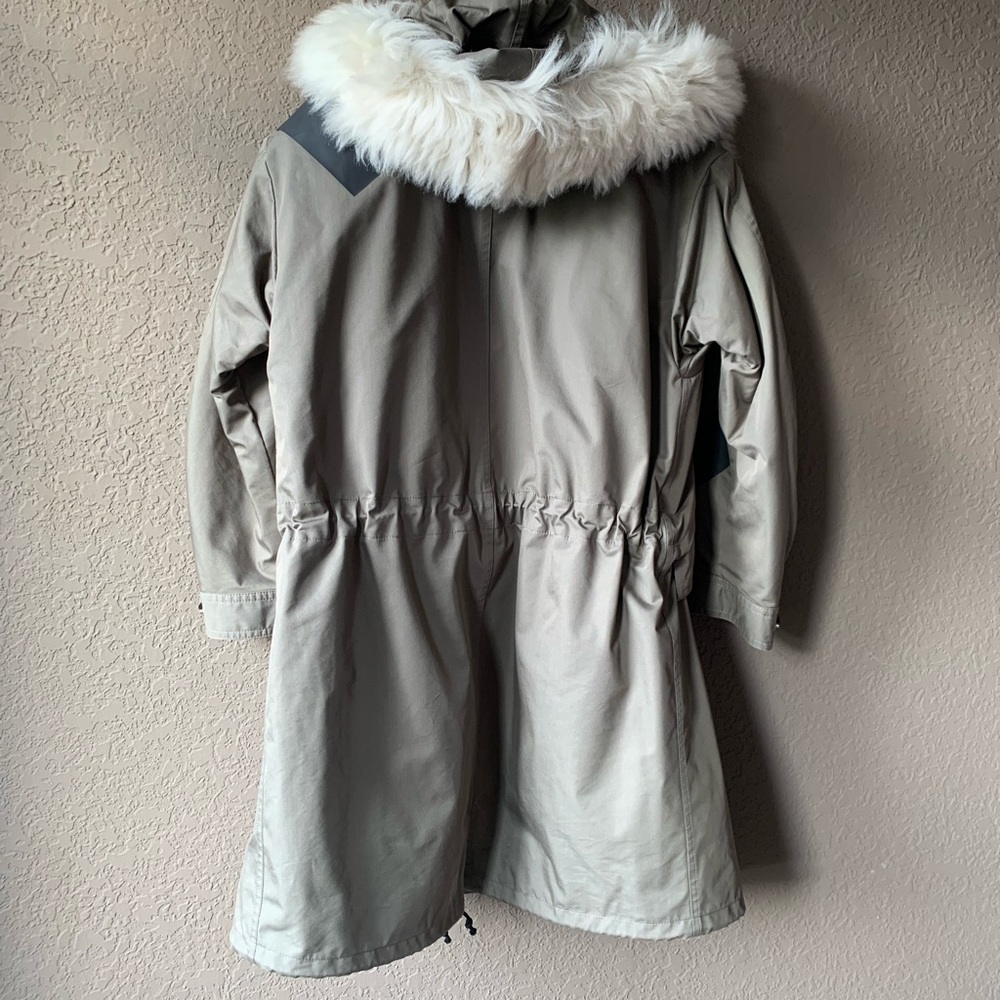 Belstaff olive green shearing trim hooded jacket - Picture 3 of 16